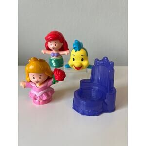Fisher-Price Little People Disney Ariel, Flounder and Aurora Sleeping Beauty
